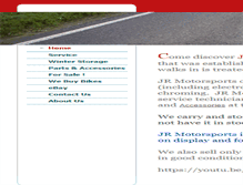 Tablet Screenshot of jrmotorsportsshop.com